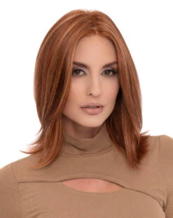 Lisa Wig By Envy | Human Hair/Synthetic Blend -Exquisite Wig Shop 5Lisa LighterRed 787 OL