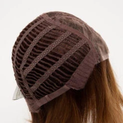 Ava Wig By Envy | Mono Part | Human Hair | Synthetic Blend -Exquisite Wig Shop AvaSide CreamedCoffee