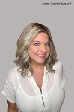 Miu Wig By BelleTress | Heat-Friendly Synthetic -Exquisite Wig Shop BelletressMiuShakenOatMilkBlondeRFront2