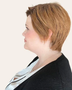 Billie Wig By Envy | Human Hair/Synthetic Blend -Exquisite Wig Shop Billie Envy CreamedCoffee Left