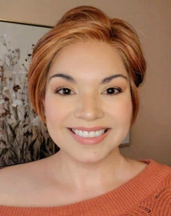 Billie Wig By Envy | Human Hair/Synthetic Blend -Exquisite Wig Shop BilliebyEnvyLighterRed1Front