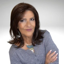 Luna Wig By Ellen Wille | Mono Crown -Exquisite Wig Shop EWLUNADarkChocolateMix