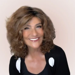 Storyville Wig By Ellen Wille -Exquisite Wig Shop EWSTORYVILLEHotMoccaRootedFRONT