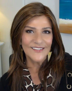 Ava Wig By Envy | Mono Part | Human Hair | Synthetic Blend -Exquisite Wig Shop EnvyAvaChocolateCaramel