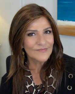 Ava Wig By Envy | Mono Part | Human Hair | Synthetic Blend -Exquisite Wig Shop EnvyAvaChocolateCaramel2