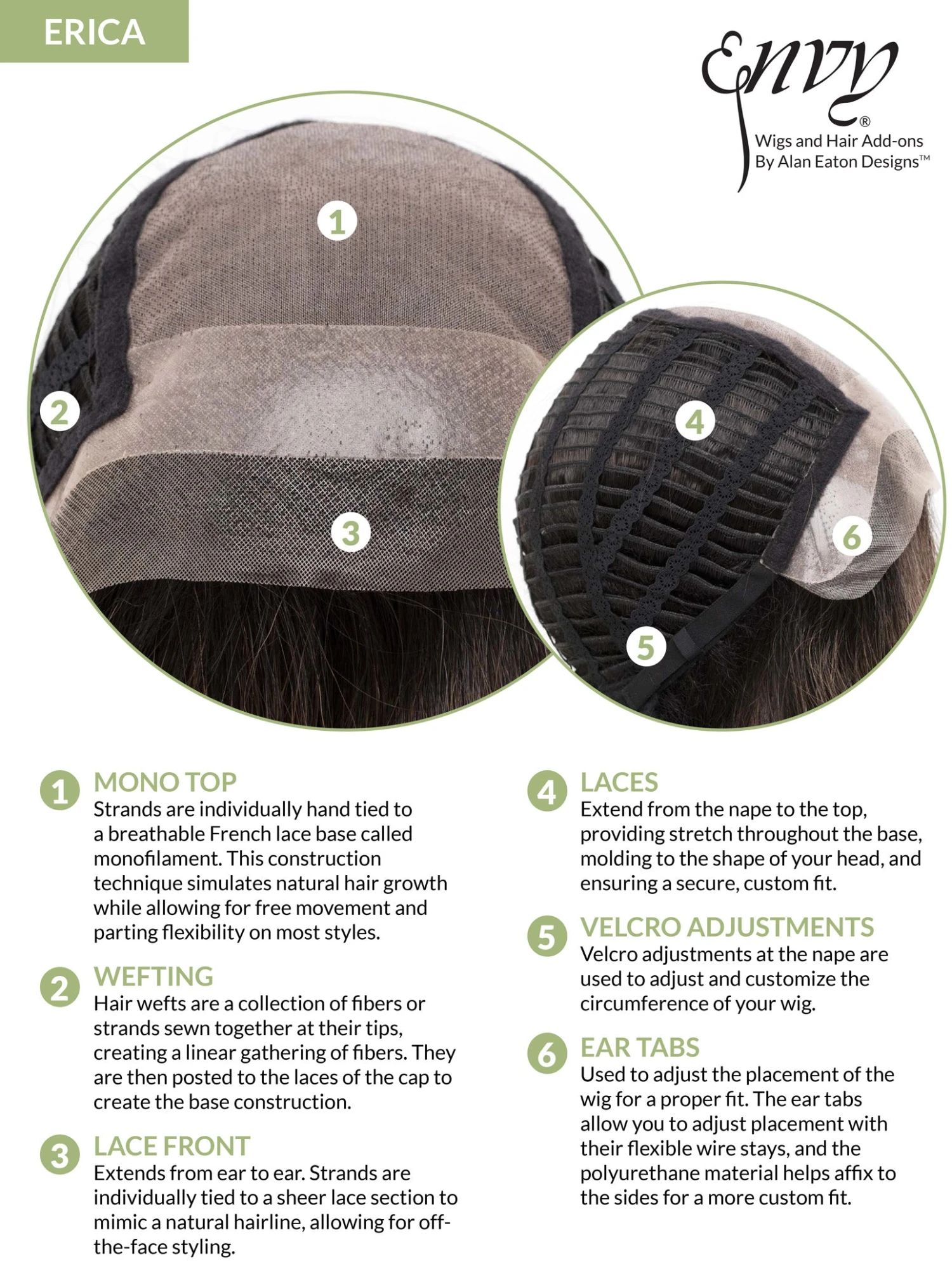 Erica Wig By Envy | Mono Top | Human Hair | Synthetic Blend 17 Erica Wig By Envy | Mono Top | Human Hair | Synthetic Blend - Image 17