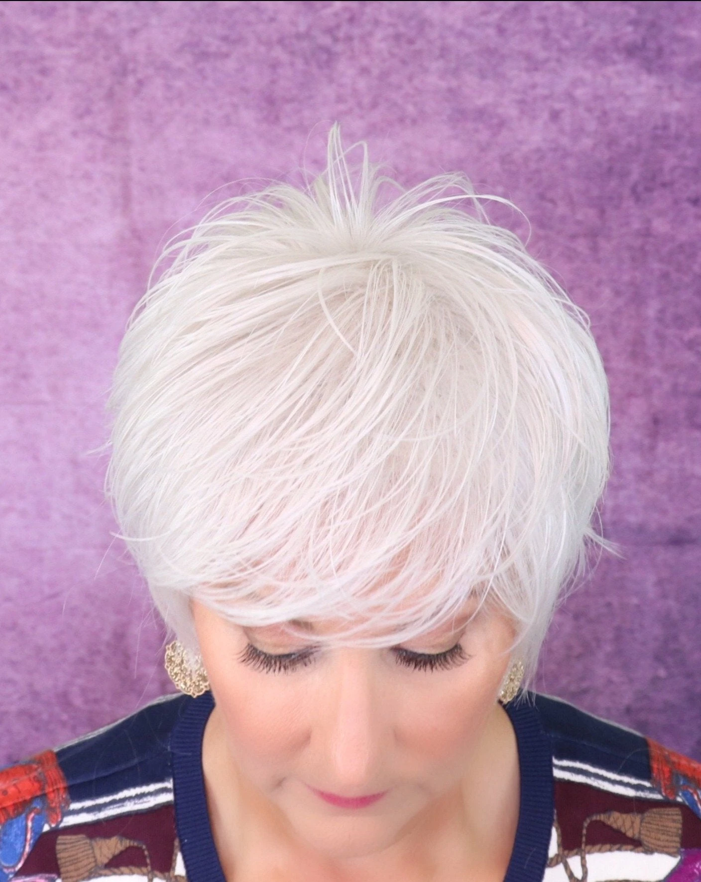 Flame Wig By Envy | Mono Crown | Human Hair | Synthetic Blend 6 Flame Wig By Envy | Mono Crown | Human Hair | Synthetic Blend - Image 6