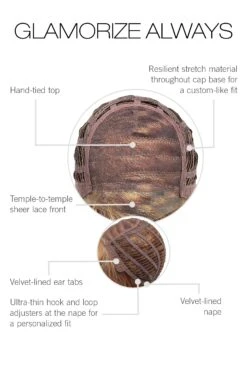 Glamorize Always Wig By Gabor | Hand-Tied Top -Exquisite Wig Shop GB GlamorizeAlways CapConstruction