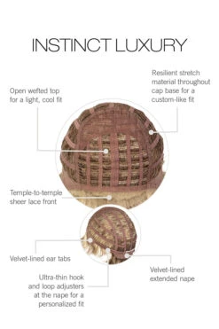 Instinct Luxury Wig By Gabor | Petite Average 30 Instinct Luxury Wig By Gabor | Petite Average -Exquisite Wig Shop GB InstinctLuxury CapConstruction