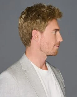 Dapper Men's Wig By HIM | Mono Crown 23 Dapper Men's Wig By HIM | Mono Crown -Exquisite Wig Shop HIM Dapper Model Side2