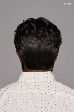 Dignified Men's Wig By HIM | Mono Top -Exquisite Wig Shop HIM Dignified Model1 Side2