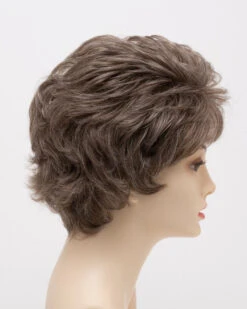 Heather Wig By Envy | Mono Top | Human Hair Blend -Exquisite Wig Shop HeaherRightSide DarkGrey