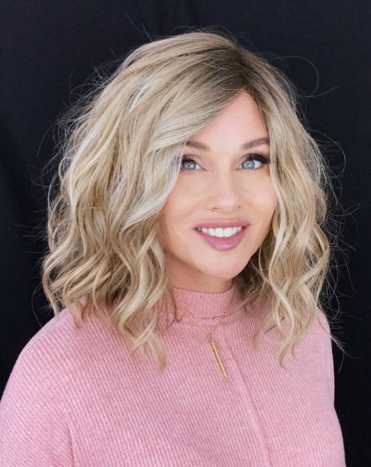 Emma Wig By Envy | Mono Part | Human Hair | Synthetic Blend 2 Emma Wig By Envy | Mono Part | Human Hair | Synthetic Blend - Image 2