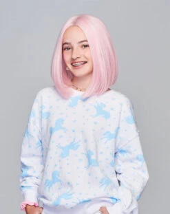 Sweetly Pink Children's Wig By Hairdo -Exquisite Wig Shop KIDZ SweetlyPink Model2 Front1
