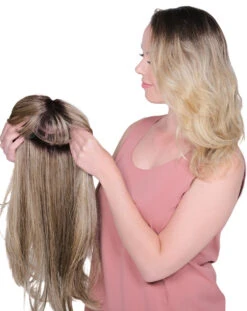 Clearance Topper | Lace Front Mono Top Bangs 19 Topper By BelleTress | Mono Part -Exquisite Wig Shop LACEFRONTMONOTOPBANGS19 brownsugarsweetcream4 61db377b 93bb 4b03 a8ac 95d26b50ccf5