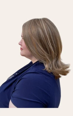 Lisa Wig By Envy | Human Hair/Synthetic Blend -Exquisite Wig Shop Lisa Envy DarkerBlonde Left