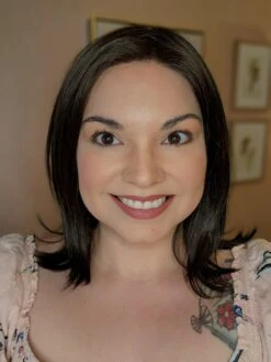 Lisa Wig By Envy | Human Hair/Synthetic Blend -Exquisite Wig Shop LisabyEnvyDarkBrownFront