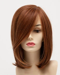 Lynsey Wig By Envy | Mono Top | Human Hair | Synthetic Blend -Exquisite Wig Shop LynseyFront LighterRed