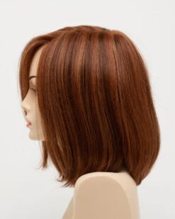 Lynsey Wig By Envy | Mono Top | Human Hair | Synthetic Blend -Exquisite Wig Shop LynseyLeftSide LighterRed