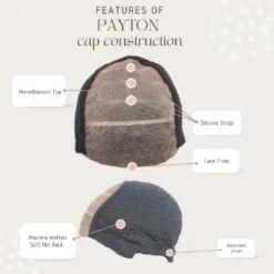 Payton Wig By Rene Of Paris | Human Hair -Exquisite Wig Shop Payton Cap descriptions