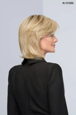 Black Tie Chic Wig By Raquel Welch | Heat-Friendly Synthetic -Exquisite Wig Shop RW BlackTieChic Model1 Side1