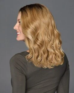 Top Billing Wavy 14" Topper By Raquel Welch | Mono Top -Exquisite Wig Shop RW TopBilling14 Model Side1