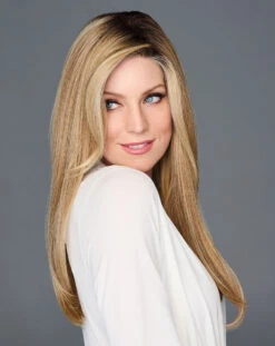 Top Billing 18" Topper By Raquel Welch | Mono Top -Exquisite Wig Shop RW TopBilling18 Model Front3