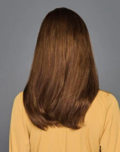 Top Billing 16" Human Hair Topper By Raquel Welch | Mono Top 24 Top Billing 16" Human Hair Topper By Raquel Welch | Mono Top -Exquisite Wig Shop RW TopBillingHumanHair16 Model Side3