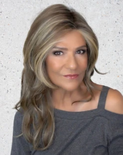 Stroke Of Genius Wig By Raquel Welch | Mono Part -Exquisite Wig Shop RWStrokeofGeniusRL9 24SSShadedIcedCafeLatte