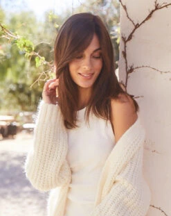 Remy Human Hair Topper 14" By Amore | Mono Top -Exquisite Wig Shop Remy14TPDarkChocolate1