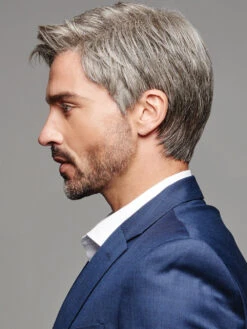 Reserved Men's Wig By HIM | Mono Crown 21 Reserved Men's Wig By HIM | Mono Crown -Exquisite Wig Shop Reseved Side 1