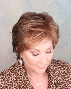 Rica Wig By Ellen Wille | Mono Crown -Exquisite Wig Shop RicaNutMultiLightedtop