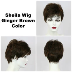 Sheila Wig By Godiva's Secret Wigs -Exquisite Wig Shop Sheila Ginger Brown 92741.1458852402.1280.1280