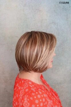 Smooth Cut Bob Wig By TressAllure | Mono Top | Heat-Friendly Synthetic -Exquisite Wig Shop SmoothCutbob1723R8TAsidec