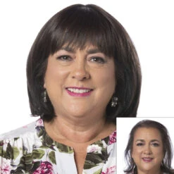 Total Topper By Toni Brattin | Heat Friendly Synthetic -Exquisite Wig Shop TB TotalTopper Product FrontandBefore1