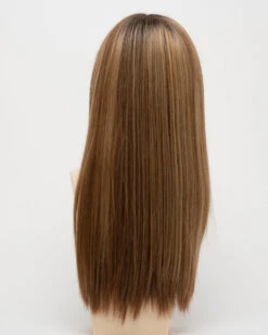 Veronica Wig By Envy | Mono Top | Human Hair | Synthetic Blend -Exquisite Wig Shop VeronicaBack GoldenNutmeg