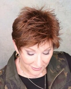 Bliss Wig By Ellen Wille | Mono Crown -Exquisite Wig Shop blisscinnamonbrownlightedtop