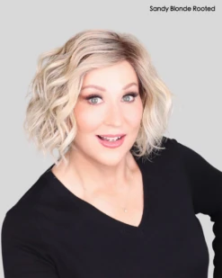 Scala Wig By Ellen Wille | Heat-Friendly Synthetic -Exquisite Wig Shop cScalaEWSandyblonderootedfront