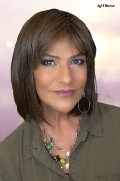 Whisper Wig By Toni Brattin | Heat-Friendly Synthetic 23 Whisper Wig By Toni Brattin | Heat-Friendly Synthetic -Exquisite Wig Shop cTBWHISPERLightBrownFront2