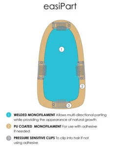 EasiPart Topper 8" | Remy Human Hair | Renau Exclusive -Exquisite Wig Shop easiPart descriptions 376f58be 7eb5 4933 9f06 3729365dc5ca