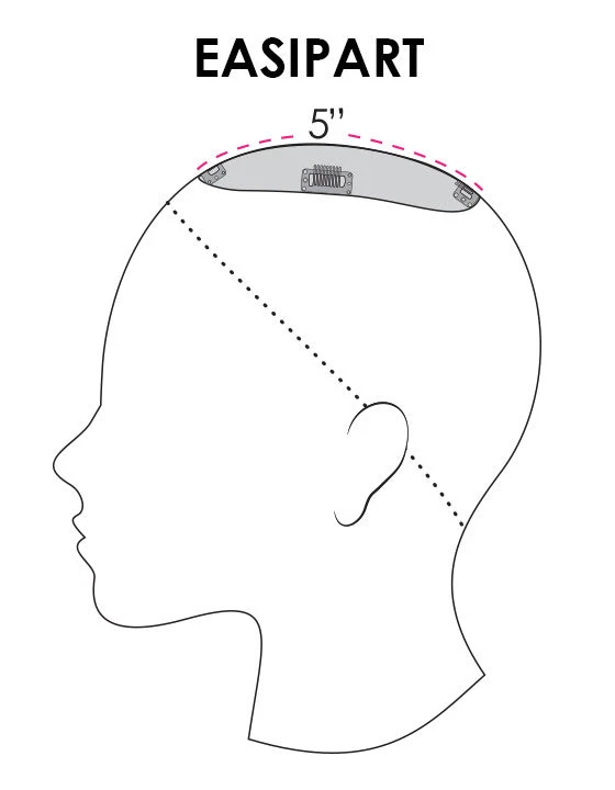 EasiPart Topper 12" | Remy Human Hair | Renau Exclusive 11 EasiPart Topper 12" | Remy Human Hair | Renau Exclusive - Image 11