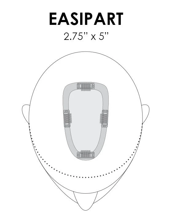 EasiPart Topper 12" | Remy Human Hair | Renau Exclusive 10 EasiPart Topper 12" | Remy Human Hair | Renau Exclusive - Image 10