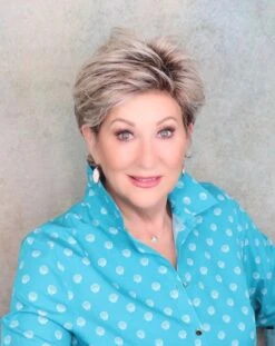 Rica Wig By Ellen Wille | Mono Crown -Exquisite Wig Shop ricaivoryblondeshadedfront